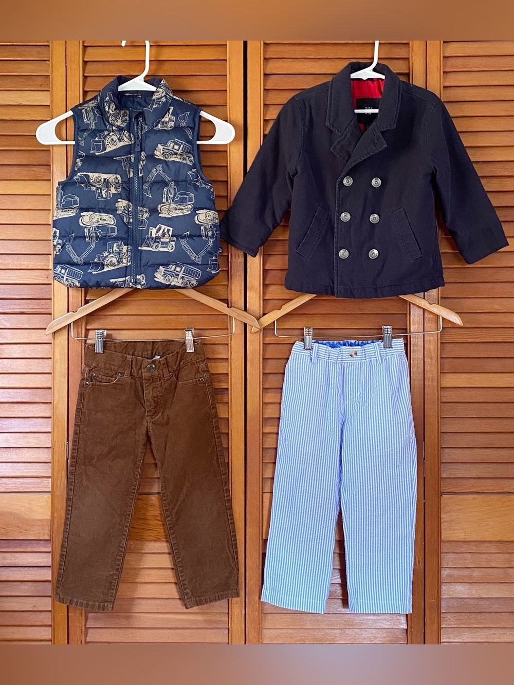 Lot Baby Gap Janie & Jack J Bailey Boys Size 3T Coat Corduroy Pants Puffer Vest